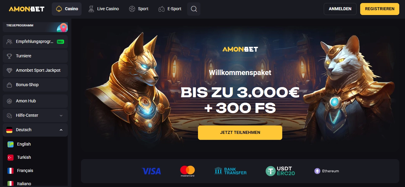 Amonbet Online Casinos Österreich